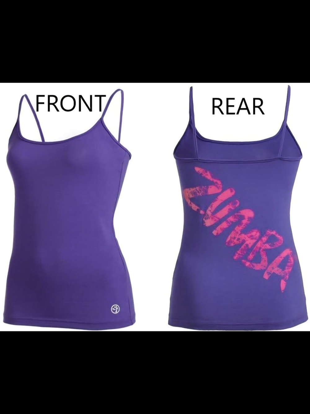 Zumba Fitness Shine On Spaghetti Strap Tank Top Size XS X-Small